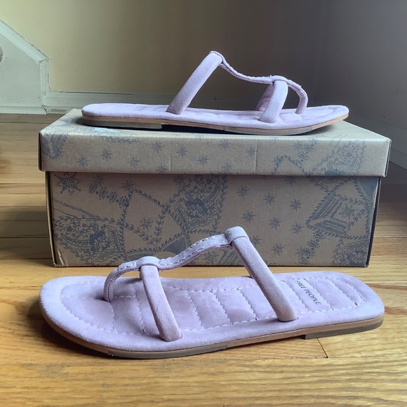 Free People Hadden Suede Slide Sandal Thistle Pink SZ 10 - Picture 10 of 13